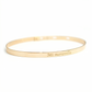 Jonc femme personnalisé - ruban - Plaqué or