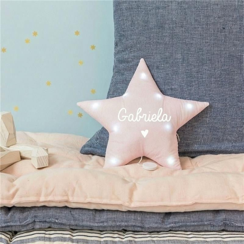 Veilleuse lumineuse Musicale - Étoile en Lin Pailleté