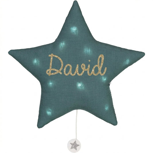 Veilleuse lumineuse Musicale - Étoile en Lin