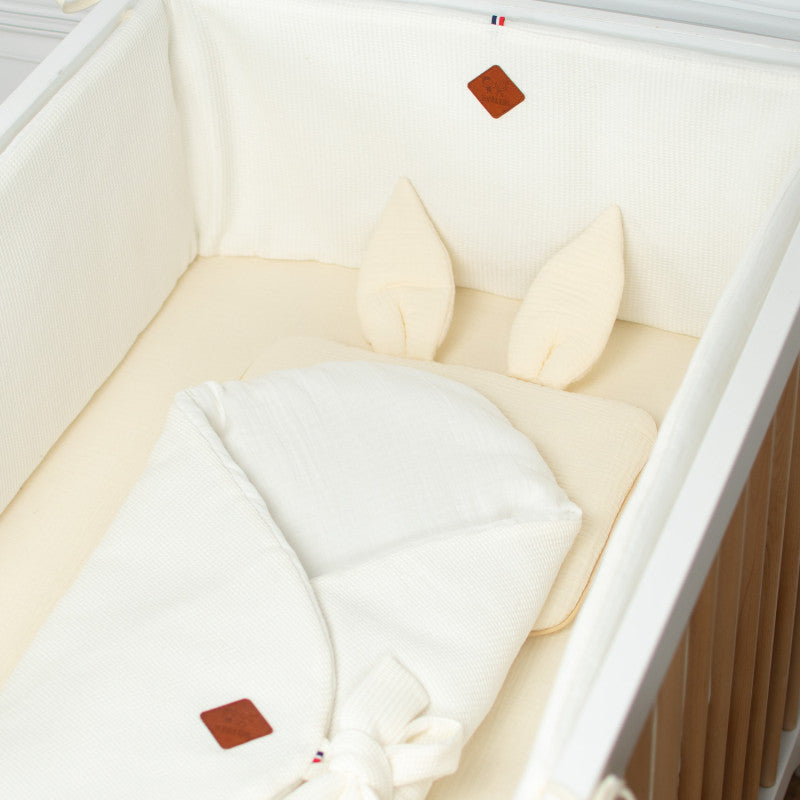 Jeanne flat rabbit pillow in cotton gauze