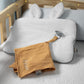 Jeanne flat rabbit pillow in cotton gauze