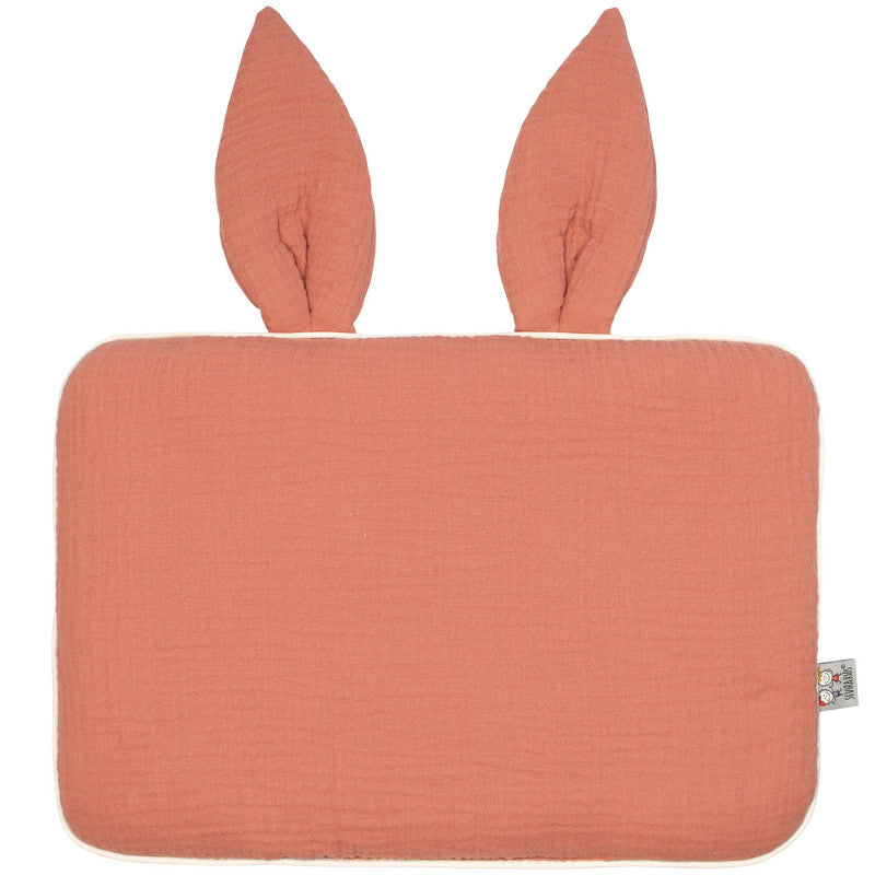 Jeanne flat rabbit pillow in cotton gauze