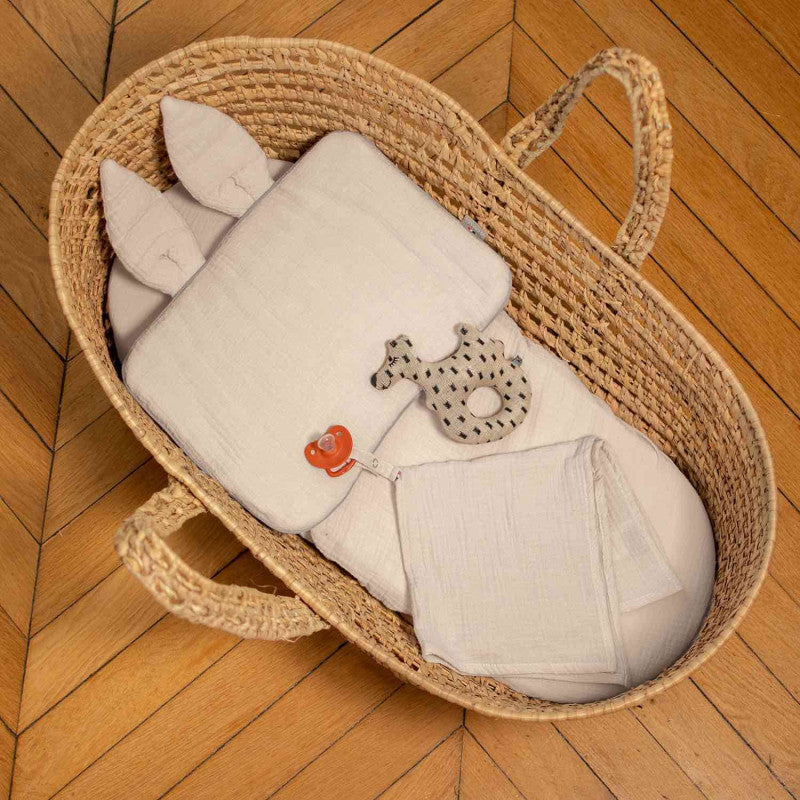 Jeanne flat rabbit pillow in cotton gauze