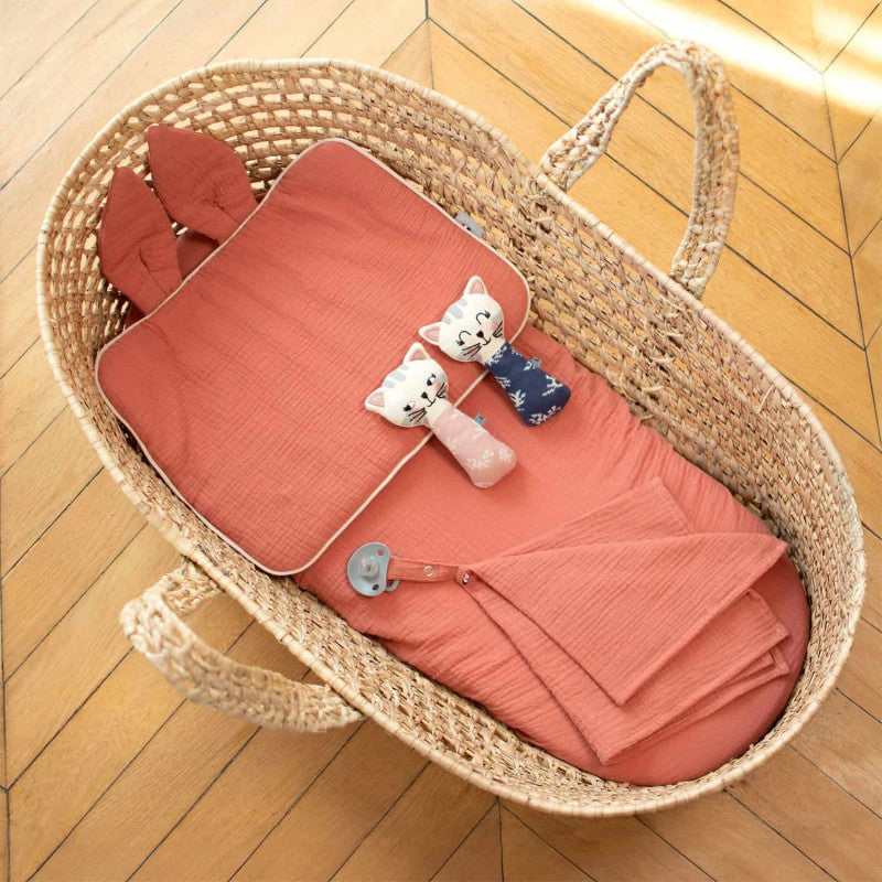 Jeanne flat rabbit pillow in cotton gauze