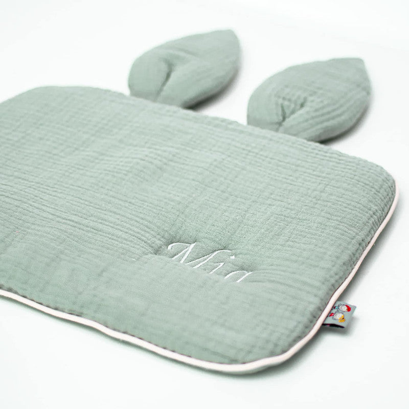 Jeanne flat rabbit pillow in cotton gauze