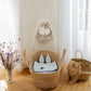 Jeanne flat rabbit pillow in cotton gauze