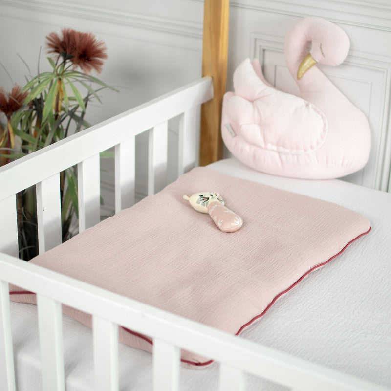 Oreiller plat en gaze de coton, Jeanne