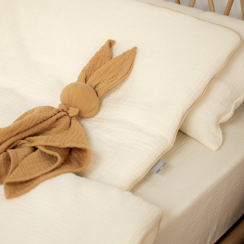 Oreiller plat en gaze de coton, Jeanne