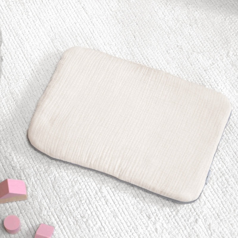 Oreiller plat en gaze de coton, Jeanne