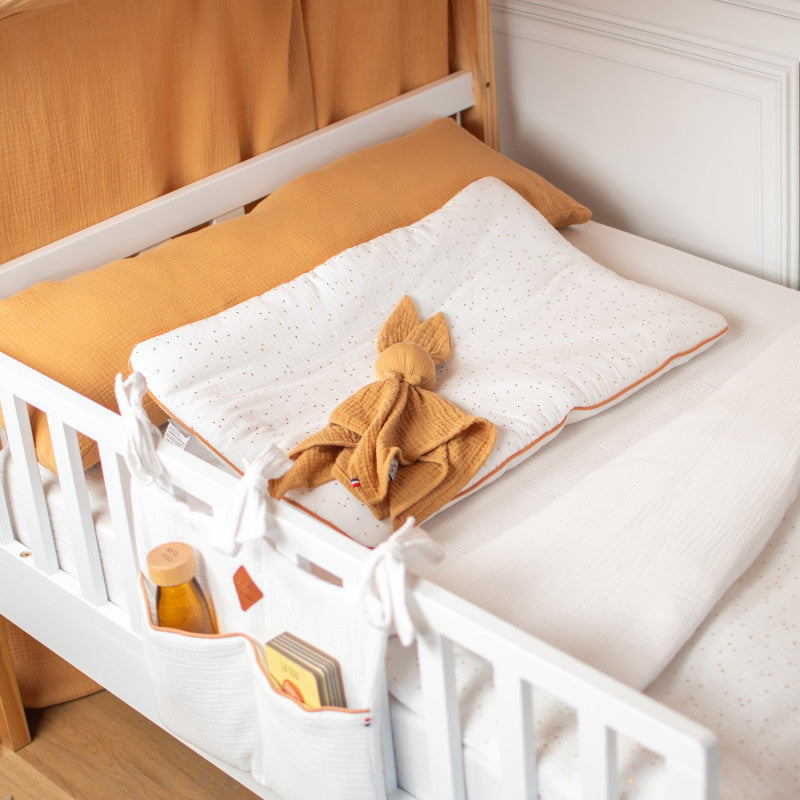 Oreiller plat en gaze de coton, Jeanne