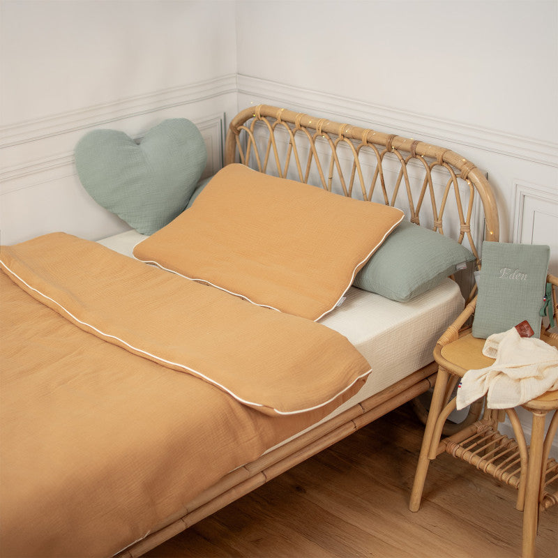 Oreiller plat en gaze de coton, Jeanne