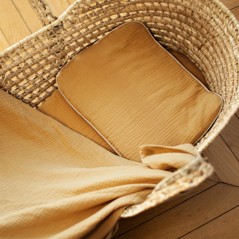 Oreiller plat en gaze de coton, Jeanne