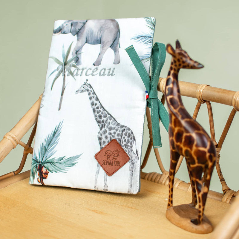 Protège carnet de santé personnalisable, Safari