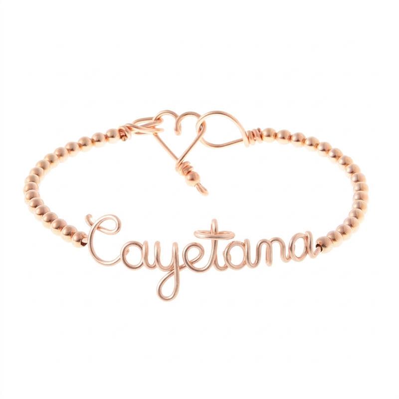 Jonc Perlé Personnalisé / 9 caractères max