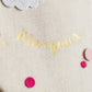 Personalized round drum wall frame - Pink Dream