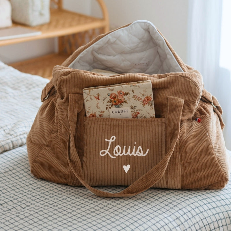 Sac à langer en Velours côtelé