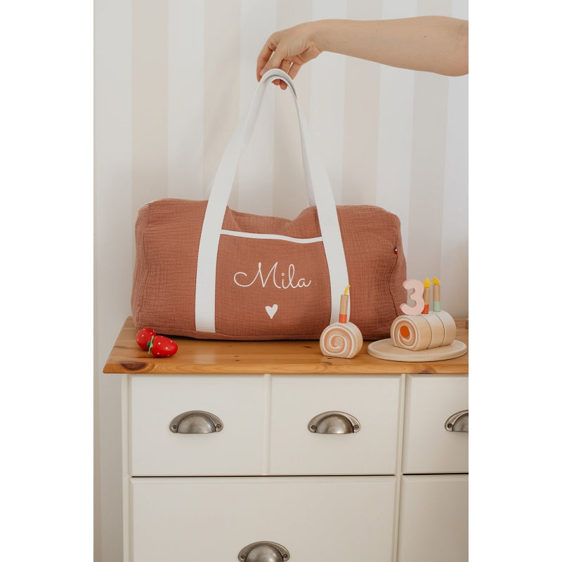 Sac Week-end en Double gaze de coton