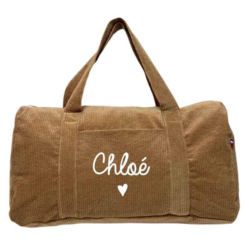 Sac Week-end en Velours Côtelé