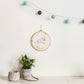 Personalised Round Embroidery Hoop Wall Art - Ecru Sheep Model