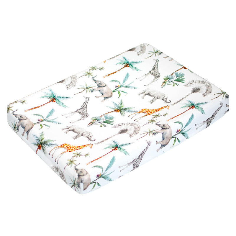 Set housse de matelas à langer + tapis de change, Safari