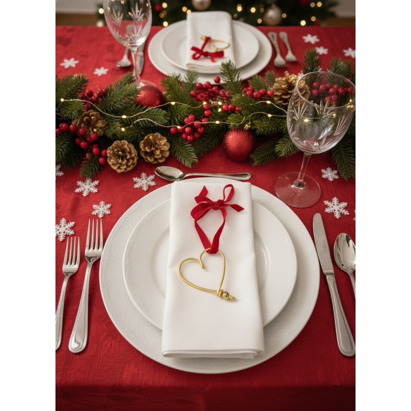 Adorno colgante corazón con perla