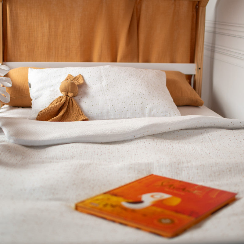 Taie d'oreiller en gaze de coton, Jeanne