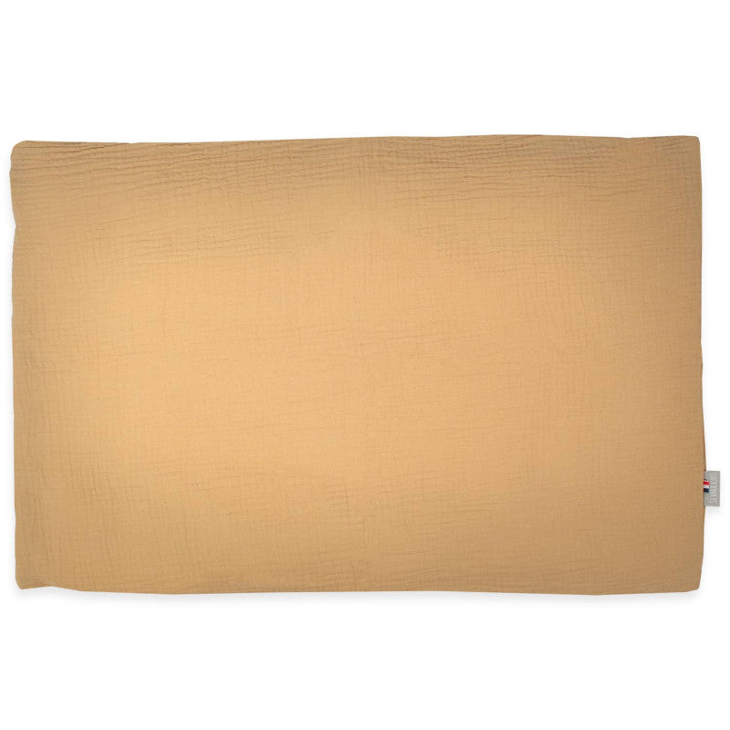 Taie d'oreiller unie en double gaze de coton