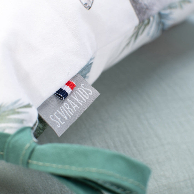 Tour de lit déhoussable et réversible, Safari