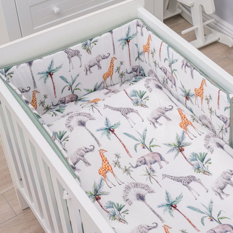 Tour de lit déhoussable et réversible, Safari