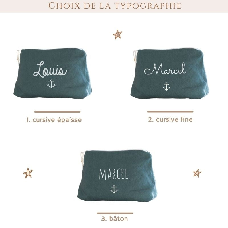 Trousse en Lin naturel - formats Mini & Maxi