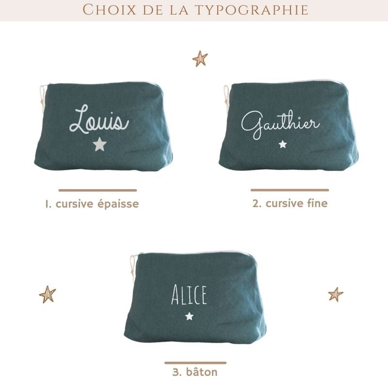 Trousse en Lin naturel - formats Mini & Maxi