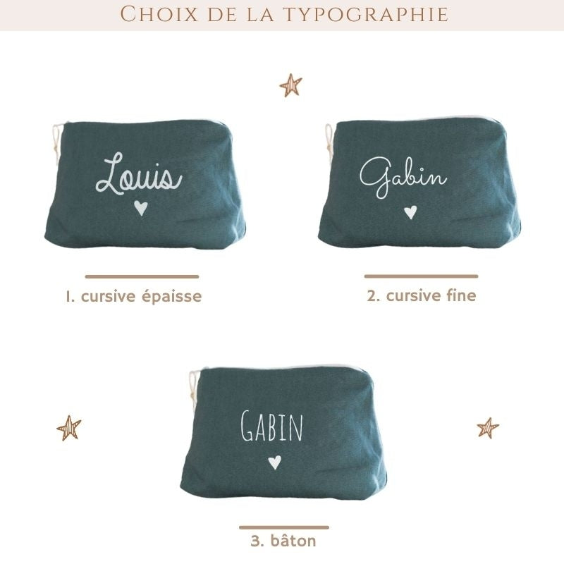 Trousse en Lin naturel - formats Mini & Maxi