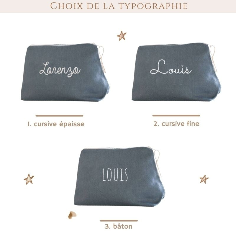 Trousse en Lin naturel - formats Mini & Maxi