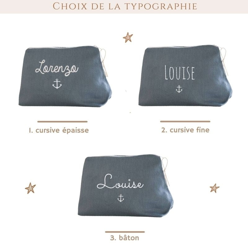 Trousse en Lin naturel - formats Mini & Maxi