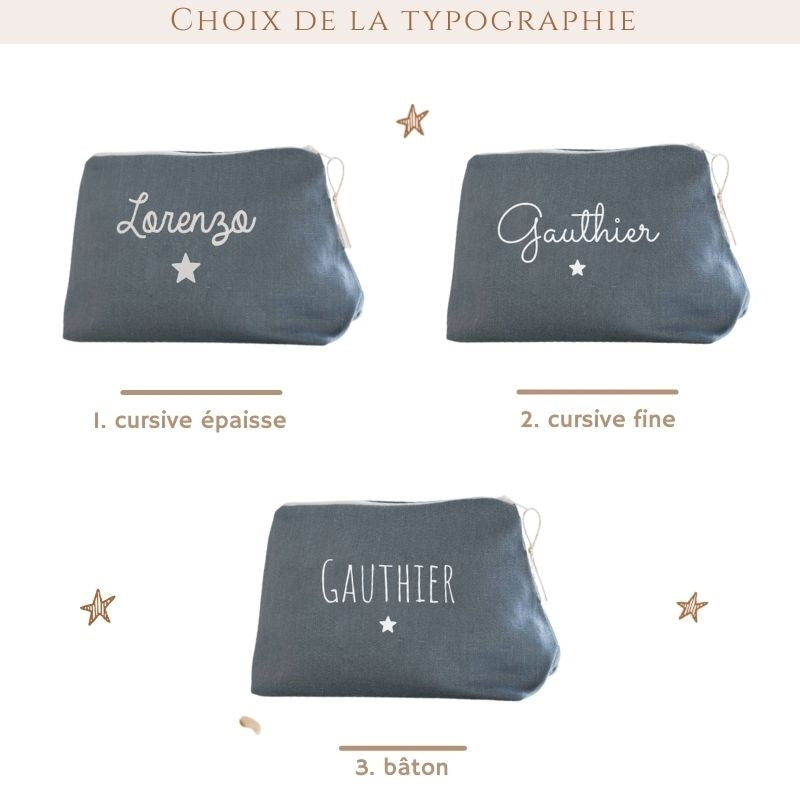 Trousse en Lin naturel - formats Mini & Maxi