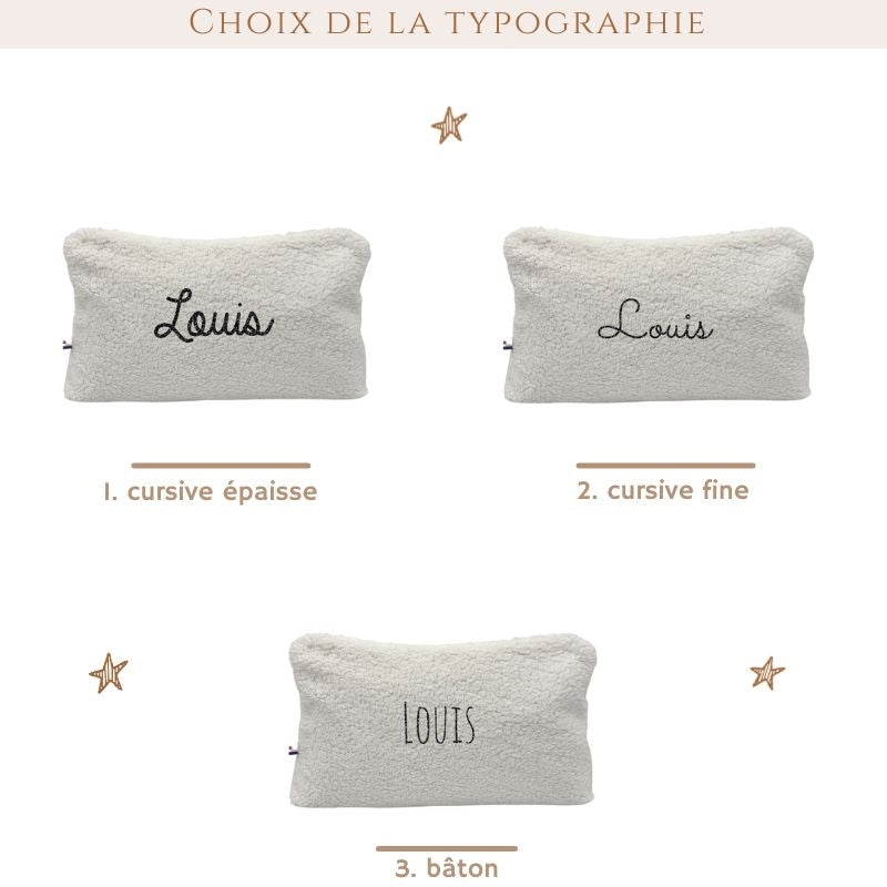Trousse en Sherpa - formats Mini & Maxi