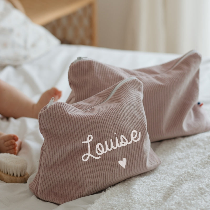 Trousse en Velours Côtelé - formats Mini & Maxi