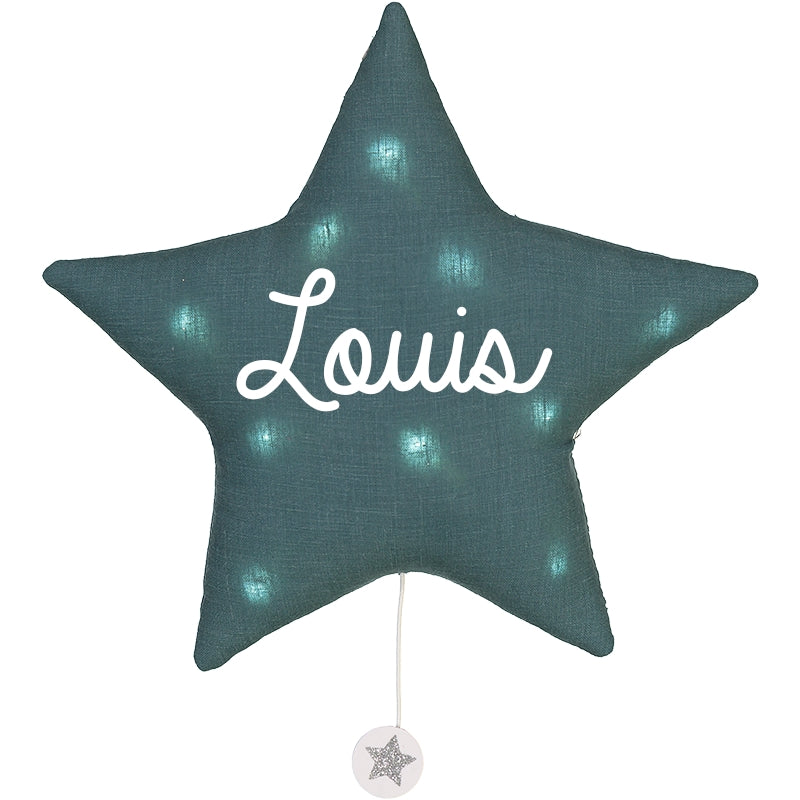 Veilleuse lumineuse Musicale - Étoile en Lin