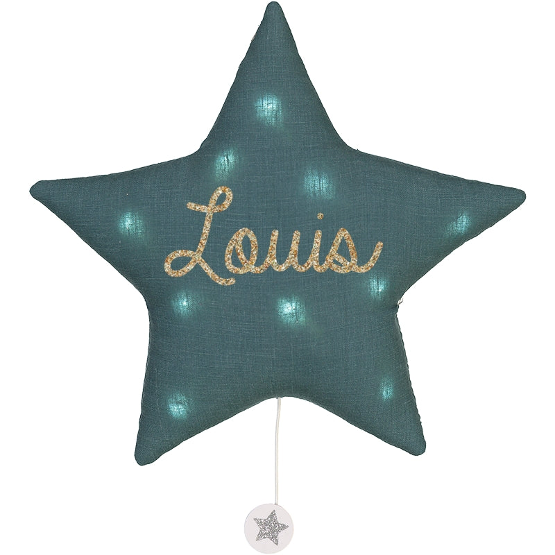 Veilleuse lumineuse Musicale - Étoile en Lin