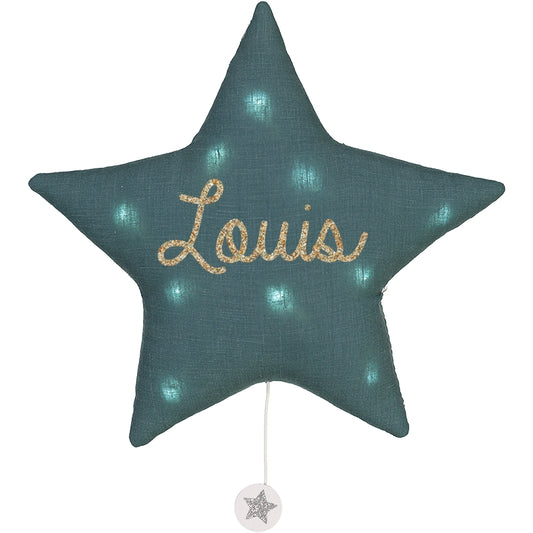 Veilleuse lumineuse Musicale - Étoile en Lin