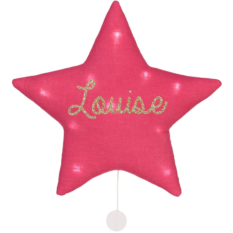 Veilleuse lumineuse Musicale - Étoile en Lin