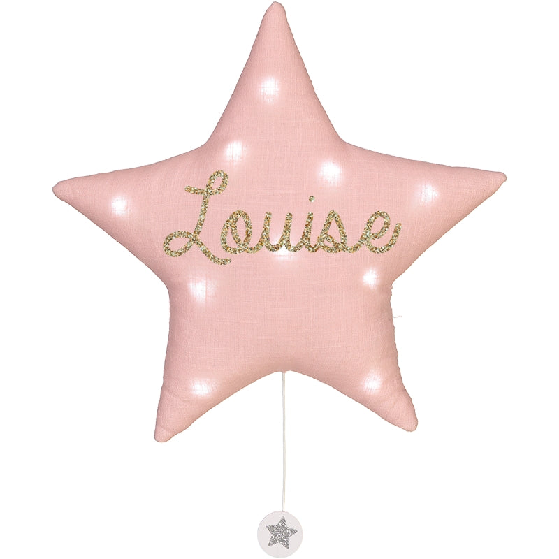 Veilleuse lumineuse Musicale - Étoile en Lin