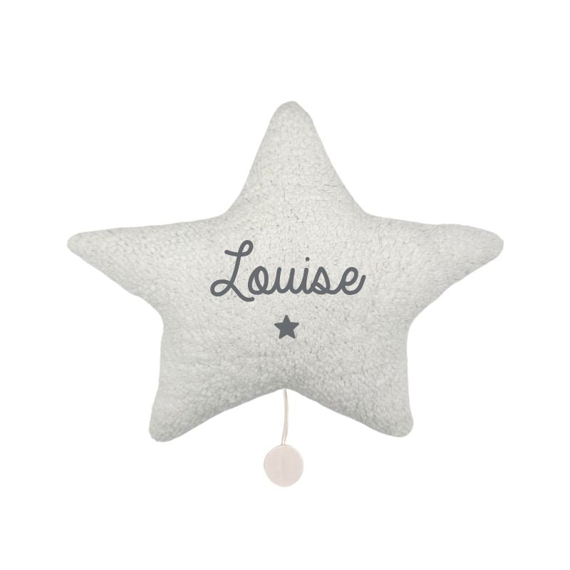 Veilleuse lumineuse Sans musique - Étoile en Sherpa