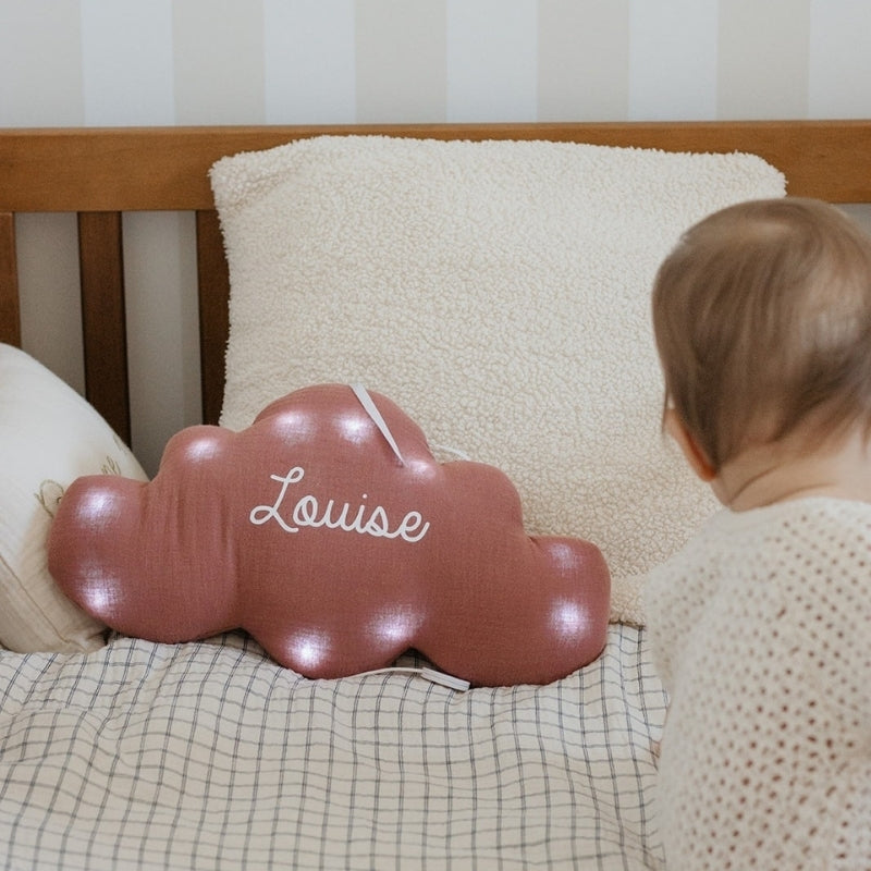 Veilleuse lumineuse Musicale - Nuage en Double Gaze de Coton